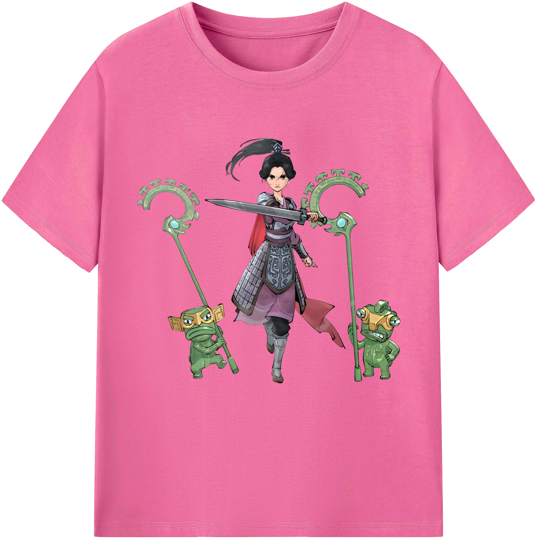 （画像用） Ne Zha 2 ナタ 魔童の大暴れ レディースカジュアルプリントTシャツ（綿100％）